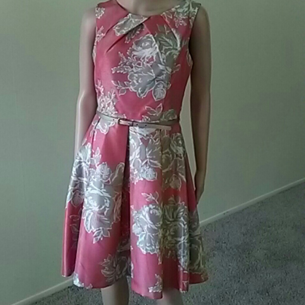Jessica Howard Dress  and Cardigan Coral